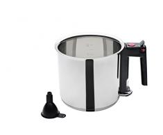 GSW 983167 - Pentolino Bagnomaria bollitore 1,5 L - Incluso Imbuto, Acciaio Inox, Argento, 16 cm 2 unitÃ