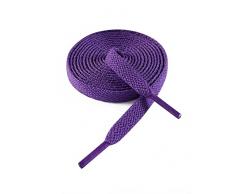 VSUDO 140 cm Lacci per Scarpe Viola Piatti da Ginnastica, Lacci Sneakers Viola Larghi 8mm, Purple Shoelace, Stringhe Scarpe da Ginnastica, Lacci per Scarpe Sportive di Ricambio (1 Paio-Viola-140cm)