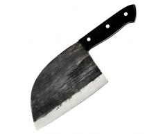 Coltello da cucina di verdure alto tenore di carbonio della lama di macellaio forgiata Handmade Chef Coltelli da cucina professionale stabilito cinese mannaia da cucina utensili ( Color : Knife Only )