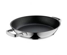 WMF Permadur Advance Padella per friggere e servire le pietanze, adatta alle piastre a induzione e al forno, da 28 cm, rivestita in acciaio inox Cromargan