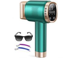 AMINZER Epilatore Luce Pulsata con 3 FUNZIONI AVANZATE - HR/SC/RA e Sistema di Depilazione IPL e 9 Livelli di Energia Perfetto Per Viso/Schiena/Bikini/Ascelle - 999.990 Flash