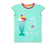 Harry Bear Maglietta Maniche Corta per Ragazze Coppa Gelato Verde 6-7 Anni