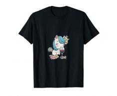 Vino Unicorno Bicchiere di Vino Bere Festa Degustazione di Maglietta