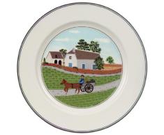 Villeroy & Boch Design Naif Piatto da Dessert Contadino, Porcellana, Bianco, 21 cm