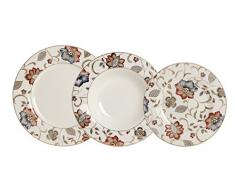 Churchill Jacobean 4969106 - Servizio Piatti da 18 pezzi, Multicolore, 29 x 19 x 30 cm