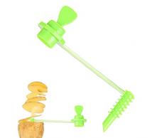 Steadybombb Affettatrice a Spirale per cetrioli | Affetta Frutta Verdura, Affettatrice A Vite A Spirale Manuale | Strumenti Multiuso per Rotoli di Carote vegetali, bigodino per Fiori di Frutta