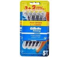 Gillette Sensor3 Comfort Rasoio Da Uomo Usa E Getta, 10 Pezzi, Fino A 10 Rasature Ottimali Con Ogni Singolo Rasoio