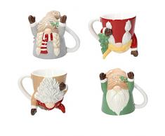 Tognana Up & Down Gnomi Set 4 Mug