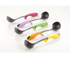 Brandani Ramaiolo rialto Nylon con manico Ergonomico colori assortiti arancio lilla verde giallo e fucsia dopo lacquisto scegliete voi il colore