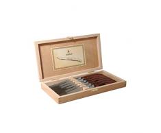 LAGUIOLE coltelli da Bistecca, Acciaio Inossidabile, Dunkelbraun