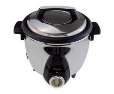 Pars Khazar Pentola cuociriso orientale 181TSE per riso croccante, per 8 persone, in acciaio inox
