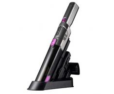 BOB HOME Aspiratore a batteria Flex Clean | Aspirapolvere a mano senza sacchetto, con 90 Watt di potenza, batteria agli ioni di litio 2200 mAh, motore BLDC