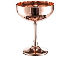 FREDY Bicchiere Cocktail Martini nel Acciaio Inossidabile da 270 Ml Calice da Cocktail nel Vetro Personalità Creativa Bicchiere nel Metallo con Spiga di Grano Bicchiere Champagne, B.