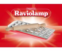 KitchenCraft IPS480040 Stampo in Alluminio per Ravioli, Legno, Argento