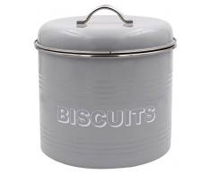 Lesser & Pavey New Sweet Home Biscottiera, Metallo, Grigio, 18 x 18 x 20 cm