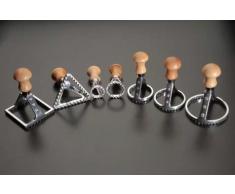 BB&B CASALINGHI SNC TAGLIARAVIOLI Stampo Alluminio festonato Impugnatura Legno mm 50 Tondo