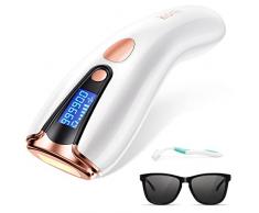 Epilatore Luce Pulsata Kismi, IPL Epilatore Laser Peli per Donna e uomo, 999900 Flash, 5 Livello Energia, 2 Modalità, Depilazione Indolore per Viso, Braccia, Gambe, Ascelle e linea Bikini, Bianco