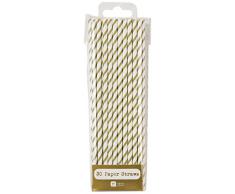 Talking Tables Mix And Match - Cannucce, Confezione da 30, Colore: Oro