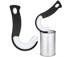 2 Pezzi Apriscatole ad Anello a Tirare Facile Apriscatole Presa Facile Aiutante ad Anello per Linguette Lattine Barattoli Bottiglie