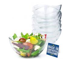 NORDIC SCHILLER Ciotole in Vetro Set 6 Ciotola per Dessert in Vetro, 310ml SENZA PIOMBO Ciotola per Gelato in Vetro, Salse Sundae Caramelle, Ciotole Per Frutta, Insalatiere in Vetro Tazza da Dessert