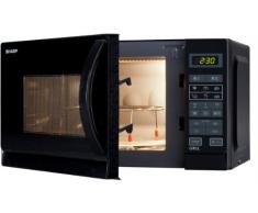 Sharp R642BKW, Forno a Microonde 20 L, Nero