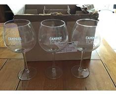 Set di 3 bicchieri Campari Tonic da cocktail Spritz