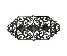 Sungmor Supporto per scaldapiatti per teiera in ghisa Resistente per Supporto per tealight | Stufa Decorativa Tealight Warmer per Villa Yard Forma Balcone-Fiore