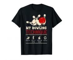 Ciotola urlare a 10 Pin Pregare per la ripetizione di ricambio Retro Bowling Maglietta