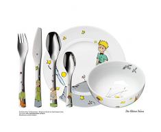 WMF Set posate bimbini Il Piccolo Principe in Acciaio Inox 18/10 Cromargan, set 6 pezzi con Tazza, Piatto, Coltello, Forchetta, Cucchiaio e Cucchiaino
