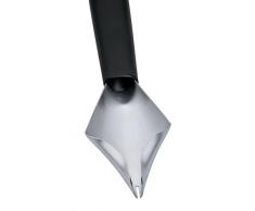 TRIANGLE 71Â 013Â 77Â 10Â e Decorazioni per guarnire cucchiai, Acciaio, Nero/Argento, 22Â x 3,5Â x 1Â cm