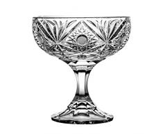 Crystaljulia 5383Â -Â Bicchieri a Coppa con Gambo, Cristallo, 14Â x 14Â x 15Â cm