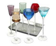 Set Artland di 7 bicchieri da liquore a stelo lungo