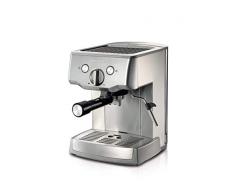 Ariete 1324 Macchina per caffè espresso in metallo, polvere e cialda ESE, Pompa 15 Bar, Cappuccinatore montalatte, Vano scalda, Filtro 1 e 2 tazze, 1000 W, 1.5 litri, Acciaio Inox