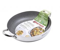 Aeternum, Grande Famiglia, Grandi Dimensioni, Tegame Antiaderente, Adatto allInduzione, Diametro 36 cm, Alluminio, Argento