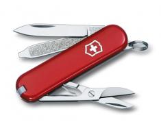 Victorinox - Coltellino tascabile Classic SD, colore Rosso, 58 mm
