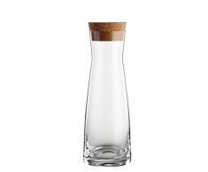 Bohemia Cristal 093 006 148 Caraffa La Bella 1000 ml in Vetro con Tappo Sughero, Cristallo Trasparente