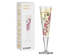 RITZENHOFF GOLDNACHT - Bicchiere da champagne #24 di Kathrin Stockebrand, in cristallo, 205 ml, in confezione regalo