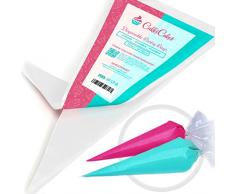 CukkiCakes 100 sac à Poche Professionali USA e Getta (Dimensioni: 30/47/53cm) - 100% Riciclabile – Spessore Extra (0.08mm)…