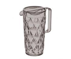 koziol, Crystal, caraffa da 1,6Â l, plastica, Trasparente, 12Â x 18Â x 24,5Â cm, Antracite Trasparente, 12 x 18 x 24.5 cm