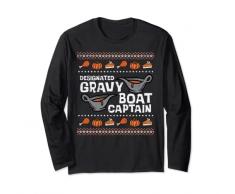 Designato Salsiera capitano divertente uomo del Ringraziamento Maglia a Manica