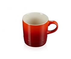 Le Creuset Tazza Mug London in gres vetrificato, 350 ml, Rosso (Ciliegia), 70302350600002