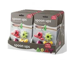 4 appoggia cucchiaio colorati