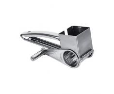 Jadpes Grattugia per Formaggio, Grattuggia per Formaggio Multifunzione in Acciaio Inossidabile Rotante Grattugia per Formaggio 1 Tamburo Slice Shred Tool per Frutta, Verdura, Fru