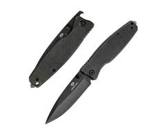 MOSSY OAK Coltello Pieghevole Serramanico, Coltello Tascabile di Sopravvivenza, Lama in Acciaio Inossidabile, Portatile per Attività all’Aperto