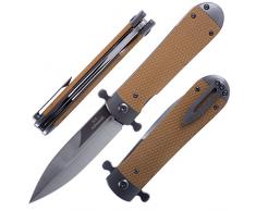 Firebird Ganzo Samson-BR Coltello Pieghevole Tascabile D2 Lama in Acciaio Manico G10 con Clip per Attività Ricreative Allaperto Caccia Pesca Coltello da Campeggio - Marrone
