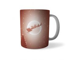 Tazza di Natale Idea Regalo Natalizia Slitta e Luna