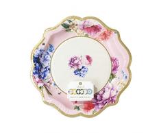 Talking Tables Stoviglie per la tavola di decorazioni per la festa di Natale- Piatto di Carta, TS8-PLATE-MED