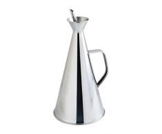 Quid 7694004-Oliera Renova Quid Antigoccia in Acciaio Inox 1 L, Colore: Trasparente, 17 X 17 X 35 cm