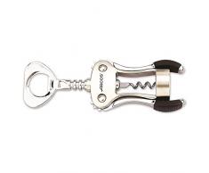 Arcos Accessori, Cavatappi Apribottiglie, Size 195 mm, Lega di Zinco Cromato, Colore Argento