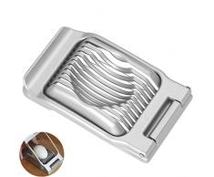 Olakin Affettatrice per Uova, Taglia-Uova per Fettine Sottili Ovali, Fili Tensionati in Acciaio Inox, Il Design delle Fette Facile da Pulire è Un Must per Gli Utensili da Cucina (13,5 x 8CM)